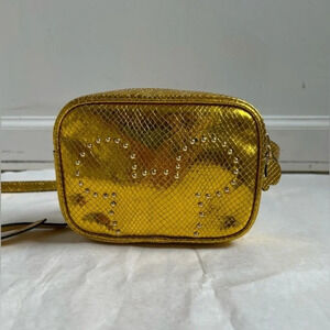 Moa Master Of Art BELT BAG Shoulder Cross Body Golden Leather Disney Limited